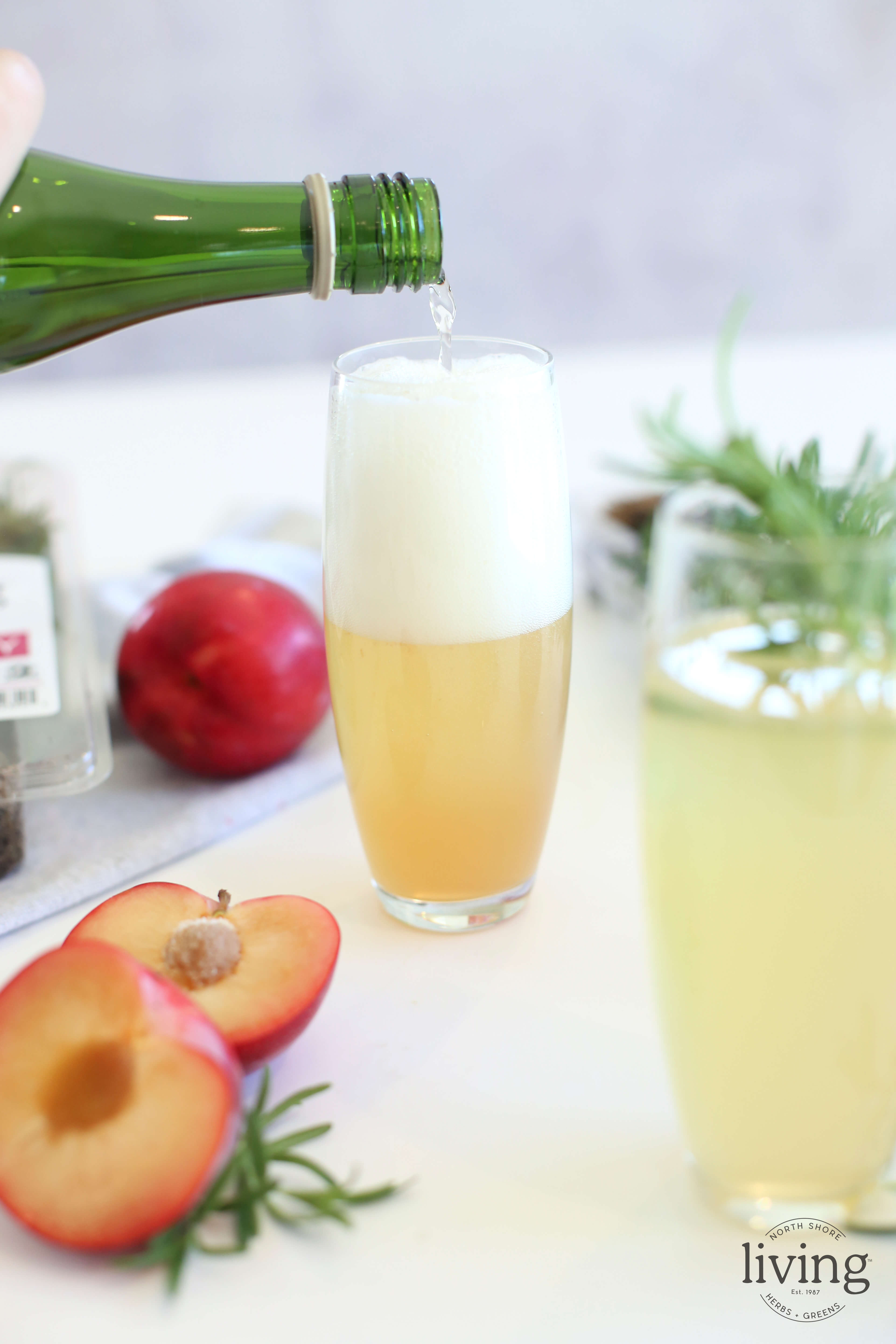 Sparkling Rosemary Peach - North Shore Living®