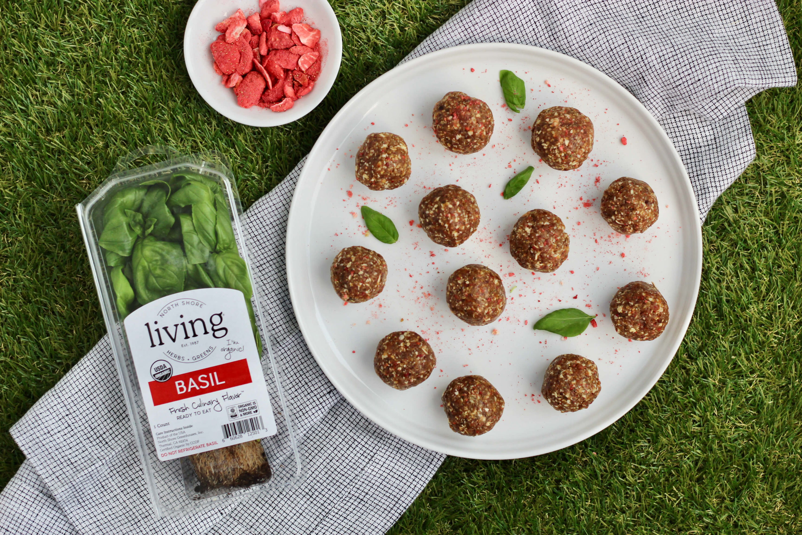 Strawberry Basil Energy Bites - North Shore Living®