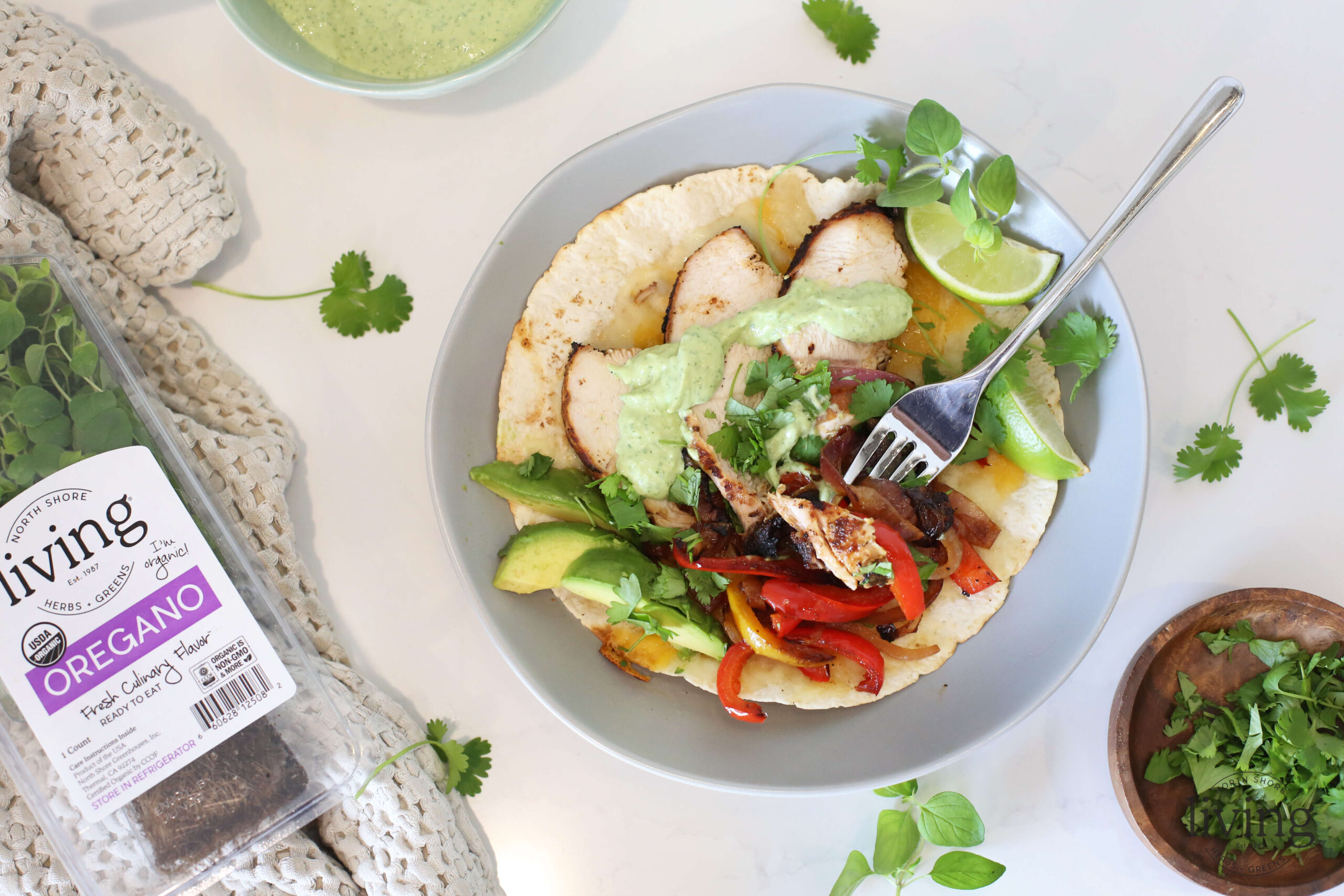 Open Faced Chicken Fajitas - North Shore Living®