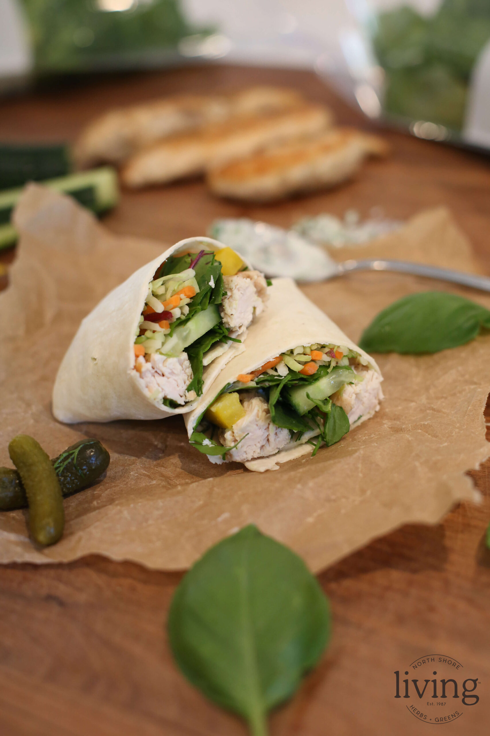 Chicken Herb Wraps - North Shore Living®