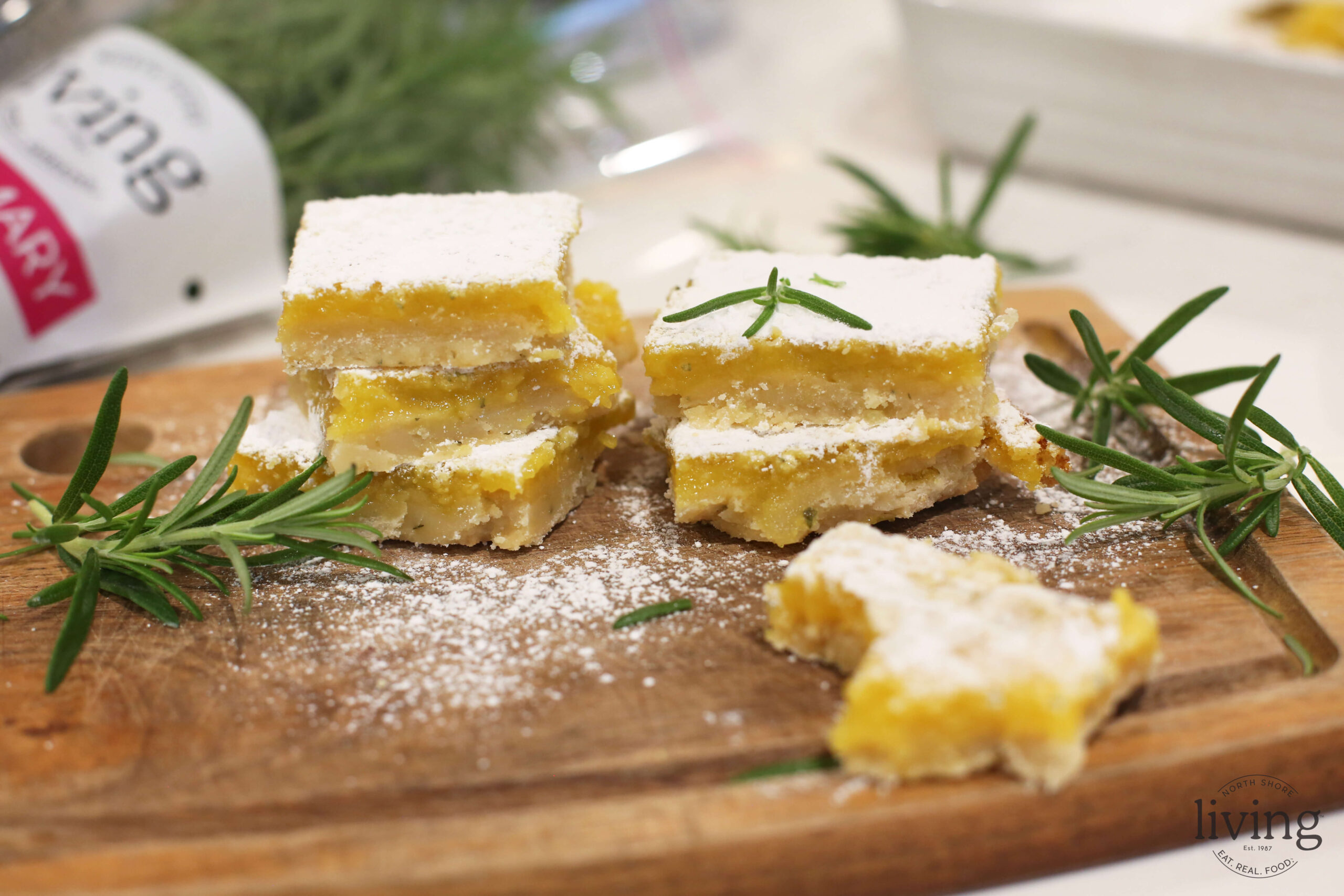 Rosemary Lemon Bars - North Shore Living®